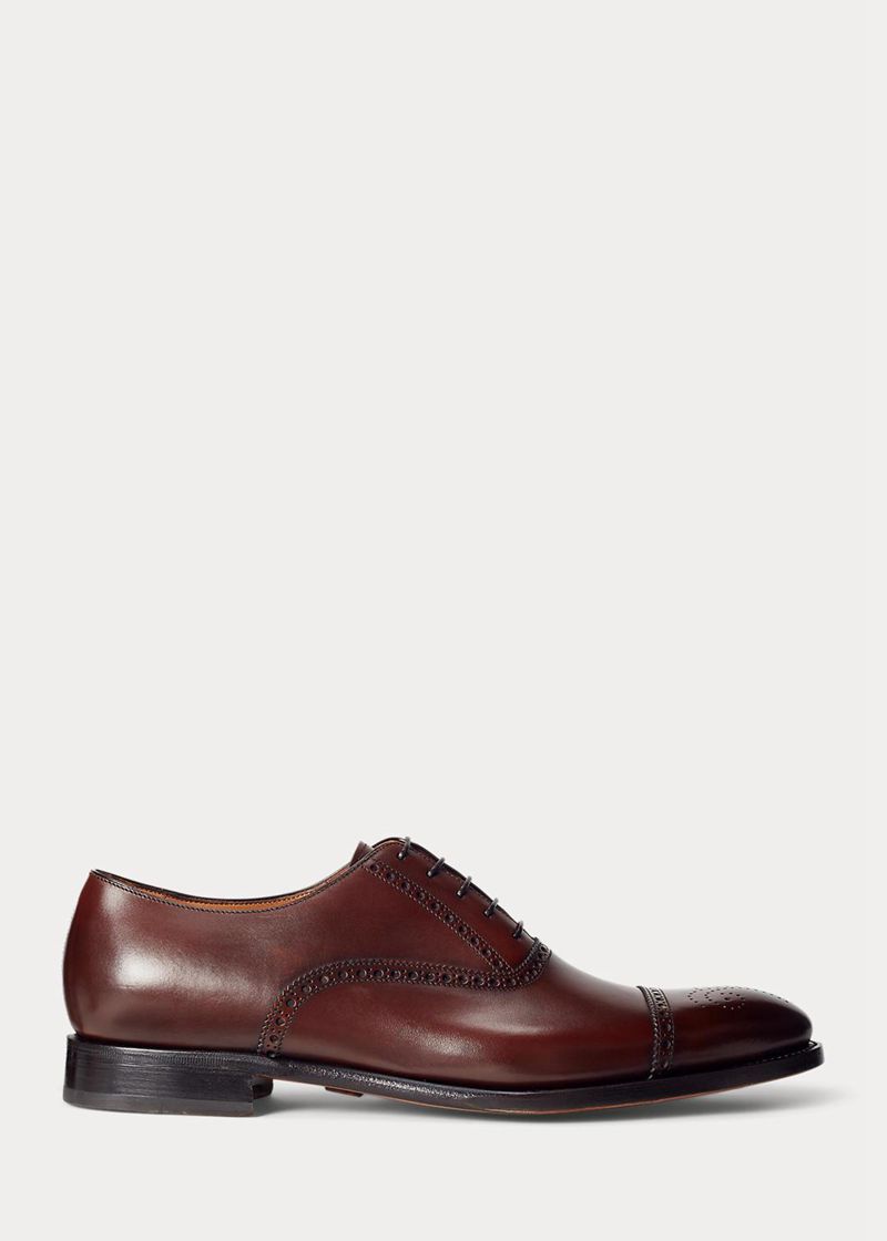 パープル レーベル スリップオン メンズ ブラウン Denver Cap-toe Shoe RUDHS3481